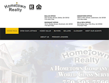 Tablet Screenshot of hometown-realty.co